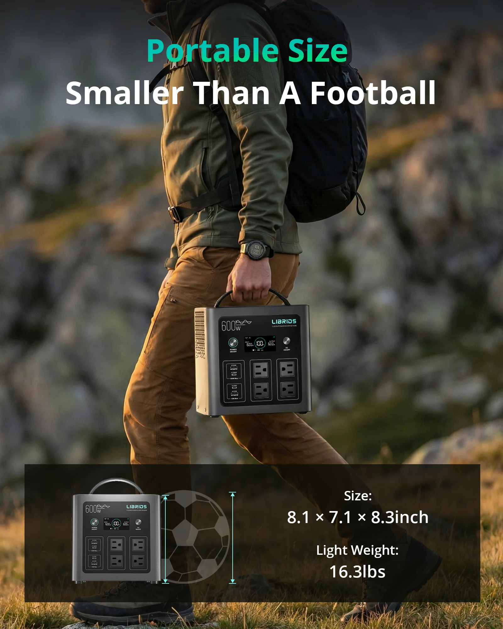 C600 Portable Power Station