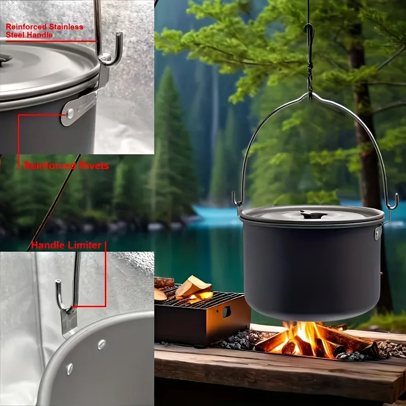 4L Camping Hanging Pot detail