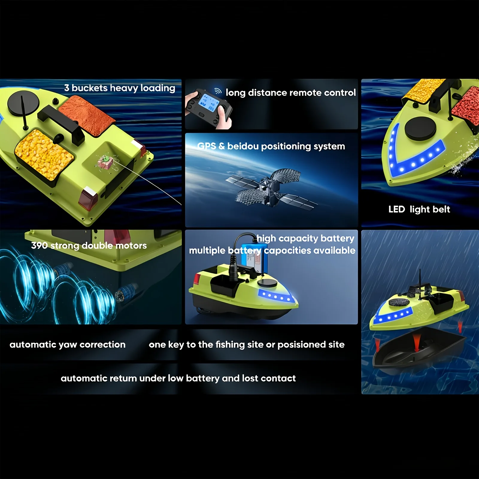 D20 Fishing Bait Boat product detail