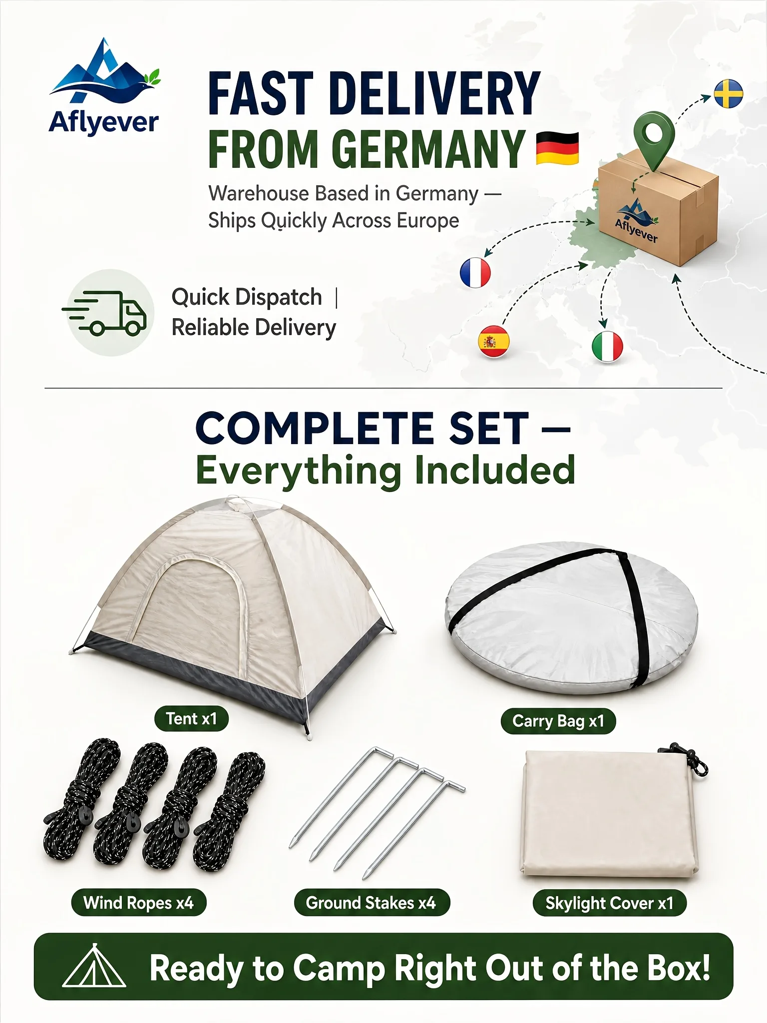 Sand Gold Double-Door Windowless Tent product detail