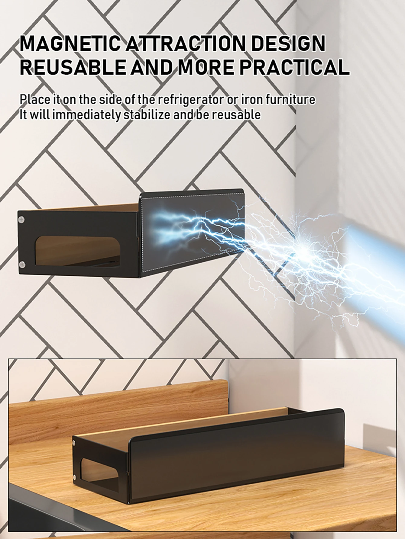 Magnetic Refrigerator Spice Rack product detail