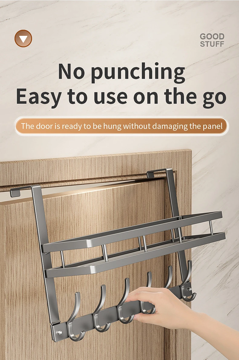 Over-The-Door Multi-Tier Organizer Rack product detail