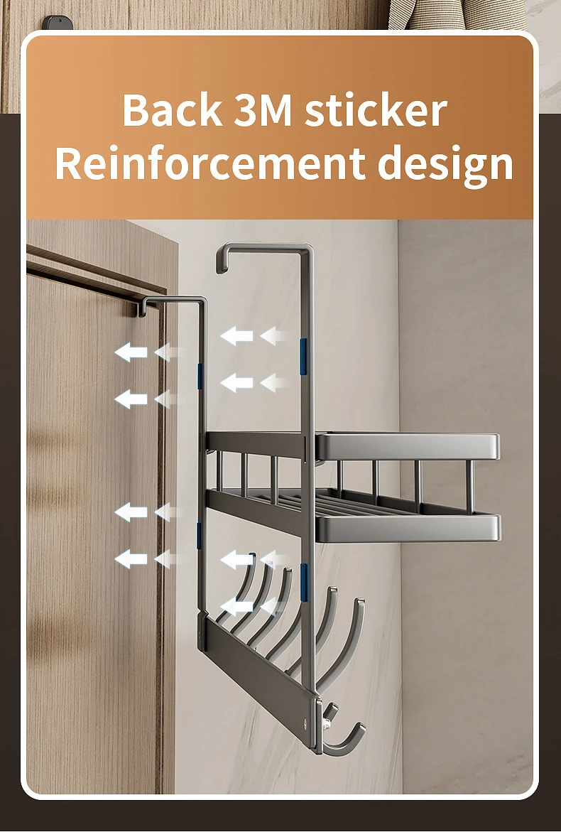 Over-The-Door Multi-Tier Organizer Rack product detail