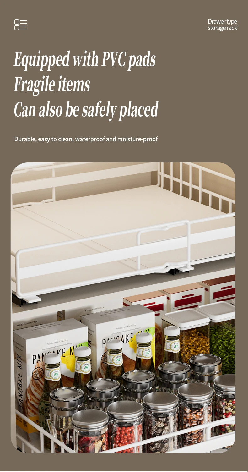 Under-Sink L-Shaped Pull-Out Organizer product detail