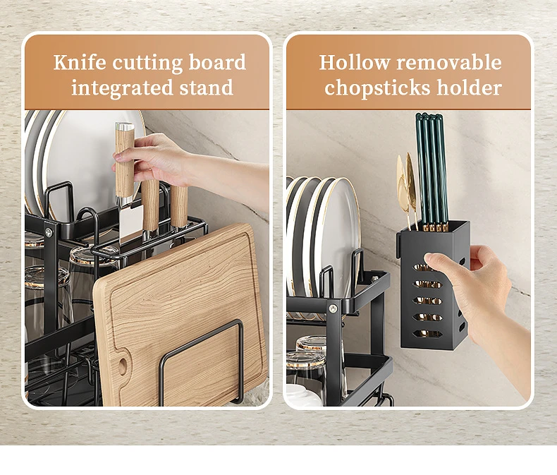Kitchen Dish & Bowl Cabinet Rack product detail