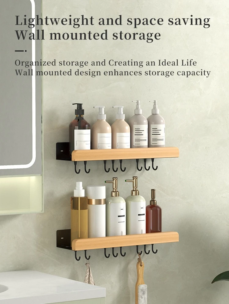 Multi-Function Shower Storage Rack with Hooks product detail