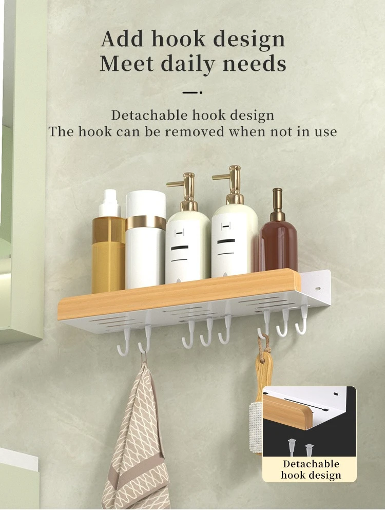 Multi-Function Shower Storage Rack with Hooks product detail