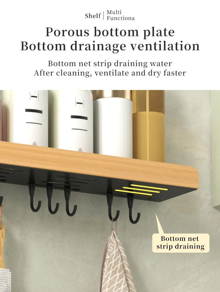 Multi-Function Shower Storage Rack with Hooks product detail