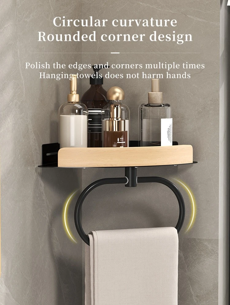 Wall-Mounted Bathroom Toiletries Storage Shelf product detail