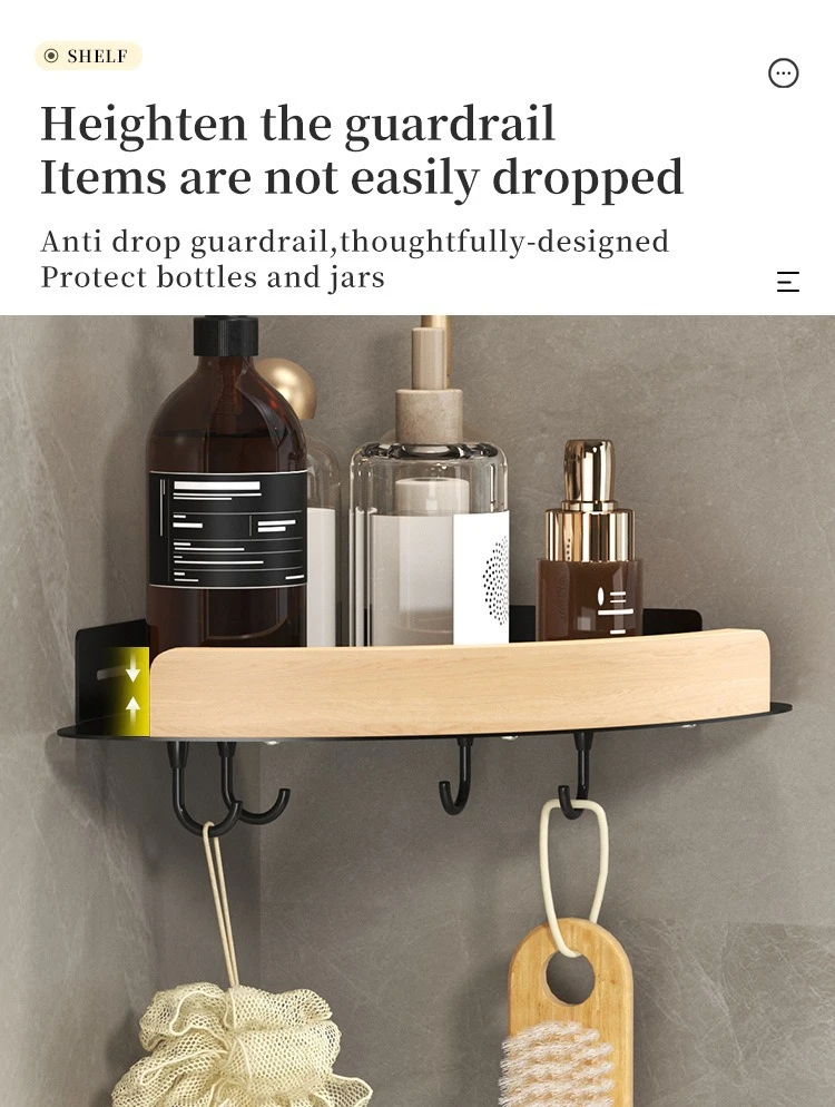 Wall-Mounted Bathroom Toiletries Storage Shelf product detail