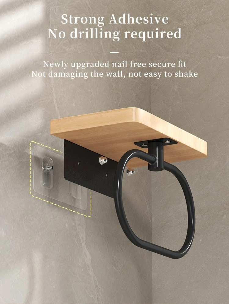 Wall-Mounted Bathroom Toiletries Storage Shelf product detail