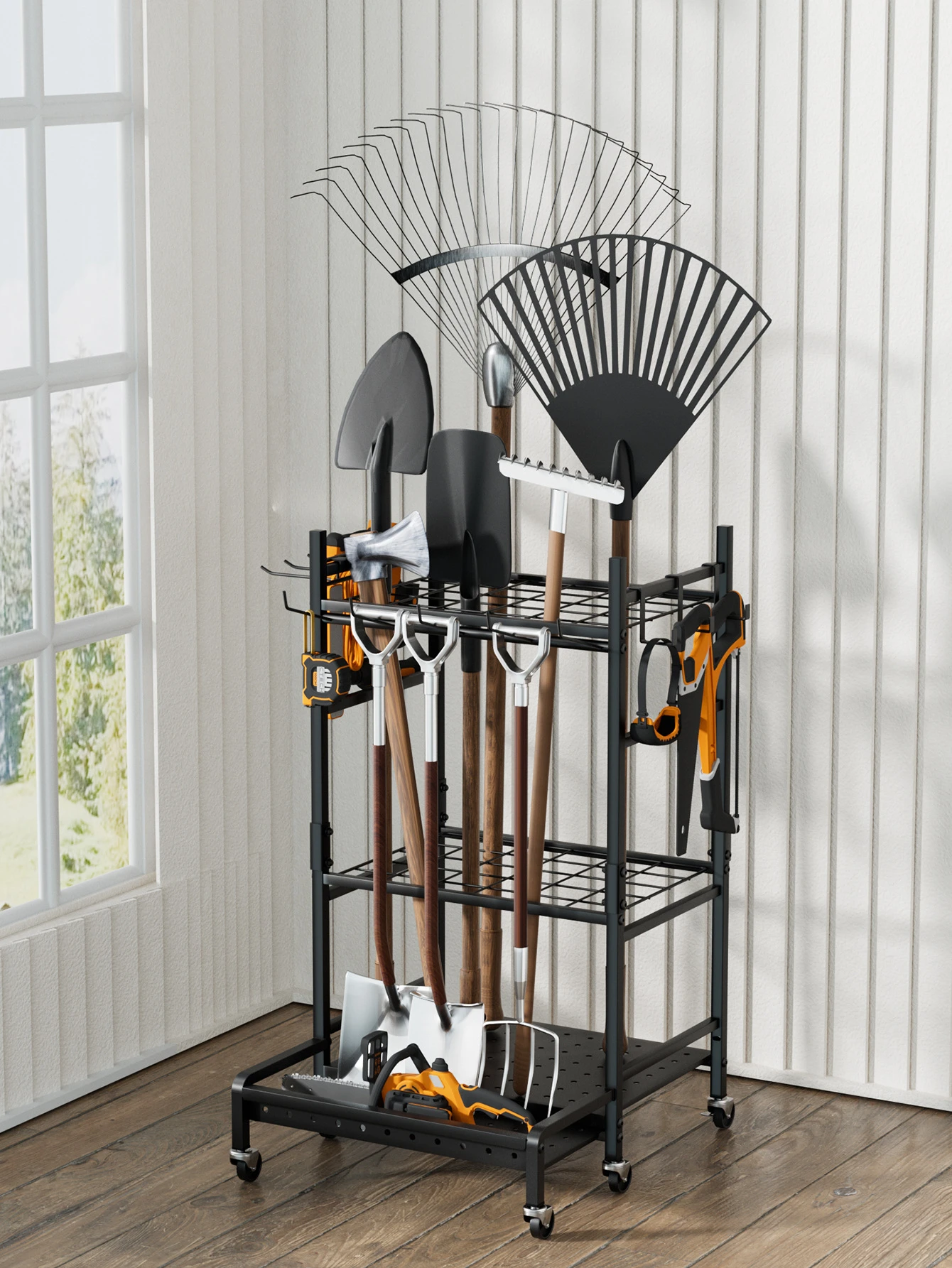 Straight Hook Heavy-Duty Tool Hanging Rail product detail