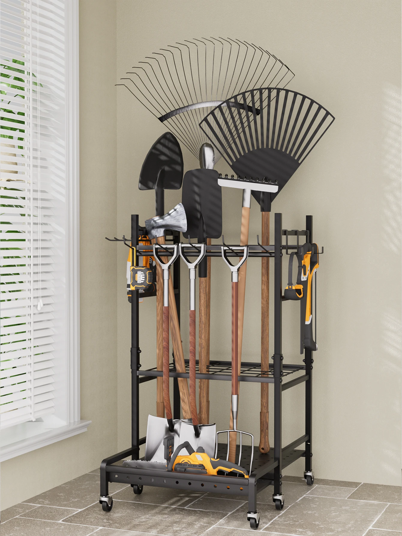 Straight Hook Heavy-Duty Tool Hanging Rail product detail