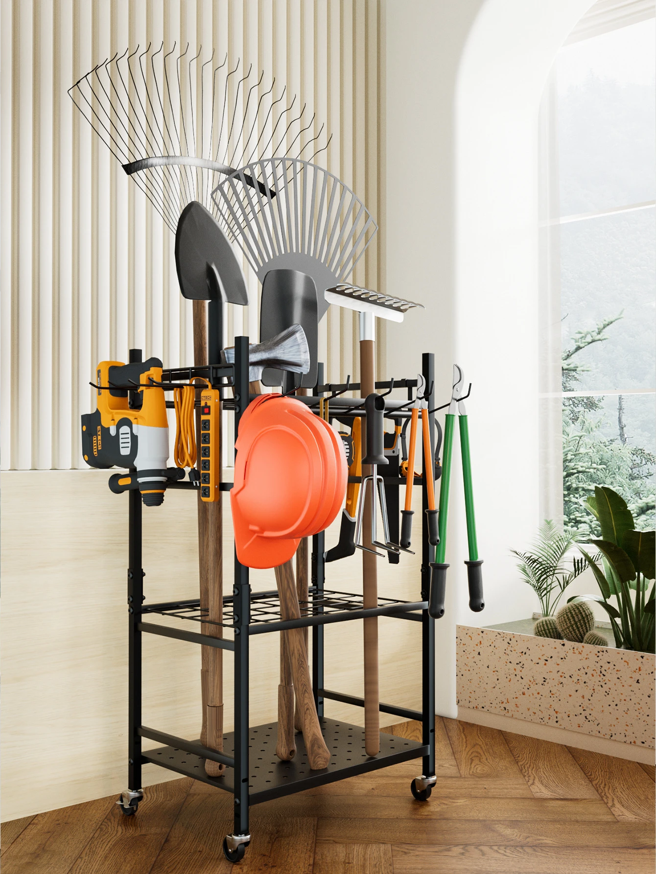Straight Hook Heavy-Duty Tool Hanging Rail product detail
