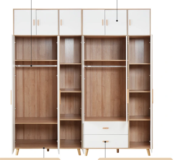 Modular Wardrobe A1002 + Top Cabinet A1000 Combo product detail