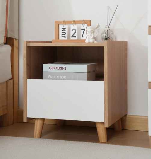 Modern Nordic Solid Wood Bedside Nightstand C3001 product detail