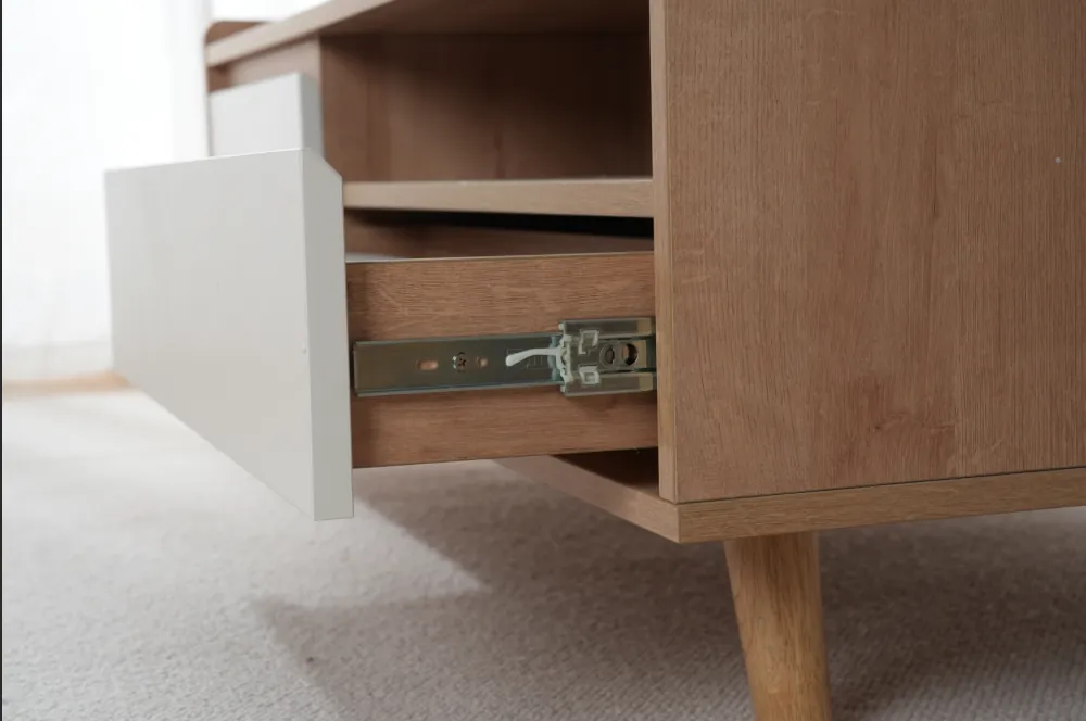 Creamy Style Double Drawer Storage Coffee Table G7002 product detail