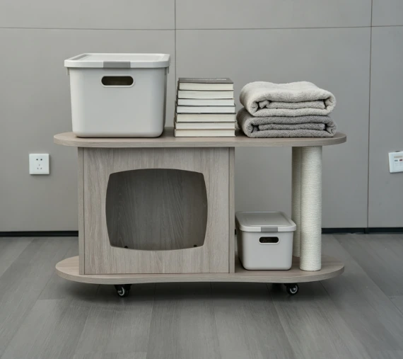 Modern Wooden Pet House & Storage Cabinet Z002 product detail