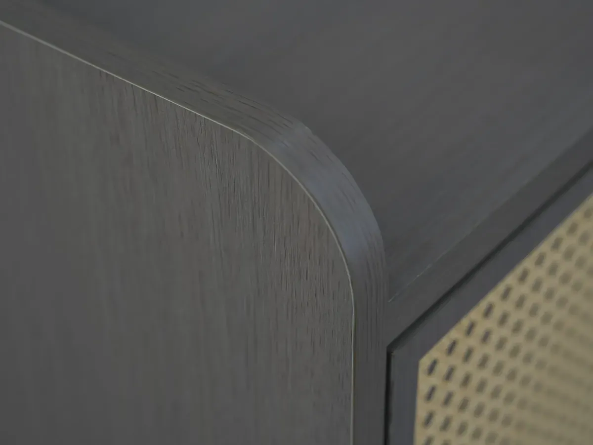 Rattan Door Breathable Entryway Shoe Cabinet J8001 product detail