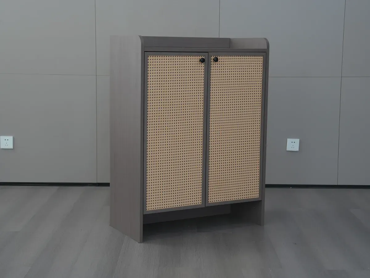Rattan Door Breathable Entryway Shoe Cabinet J8001 product detail