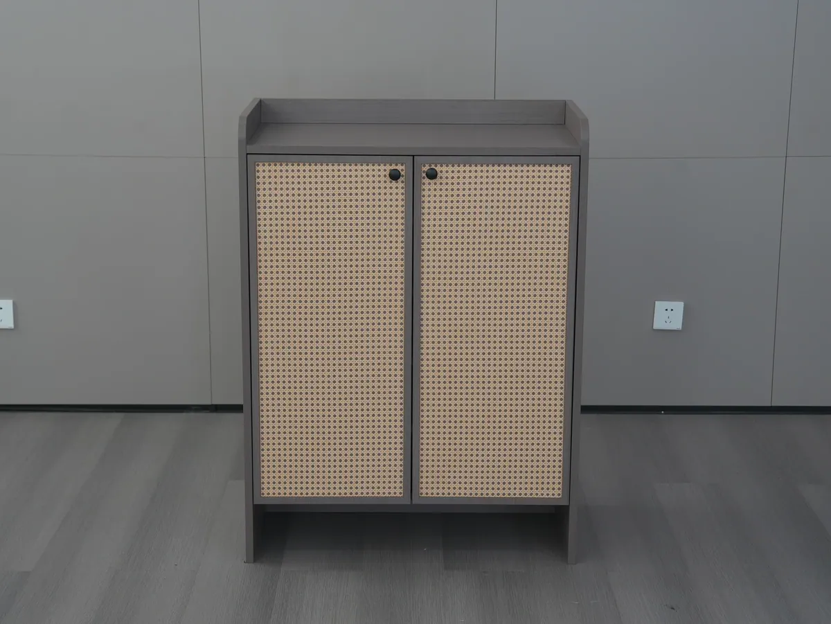 Rattan Door Breathable Entryway Shoe Cabinet J8001 product detail