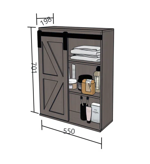Wall-Mounted Modern Bathroom Vanity Cabinet H1001 product detail