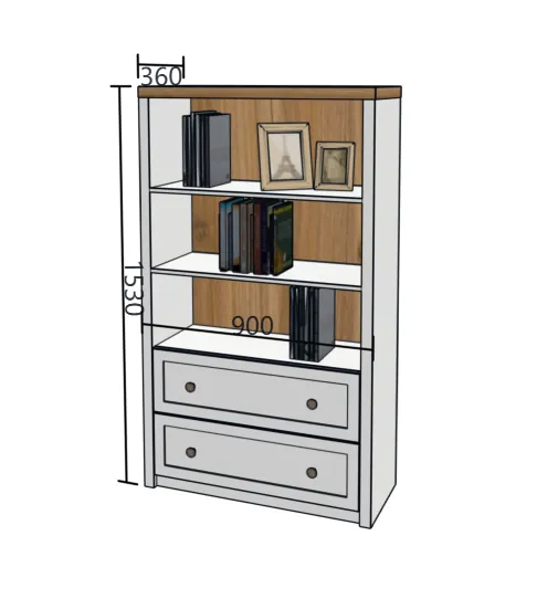 Modern Modular Bedroom Combination Storage Cabinet H2002 product detail