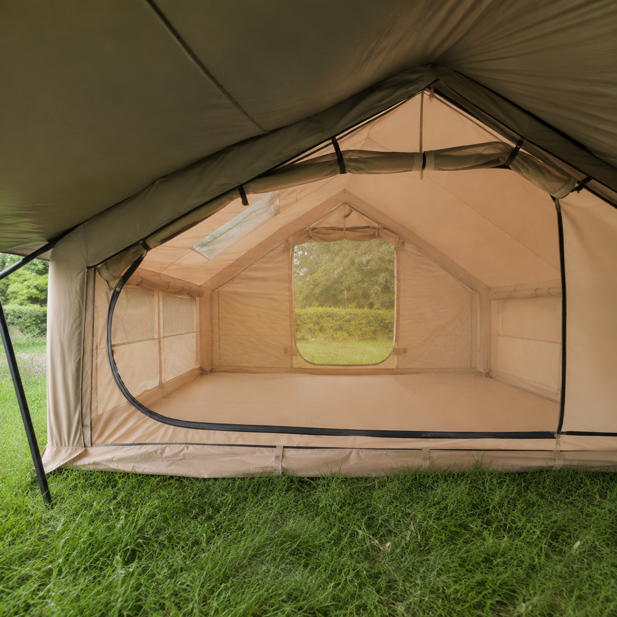 13.68m² Dual Living Room AC Port Chimney Tent IT037 product detail