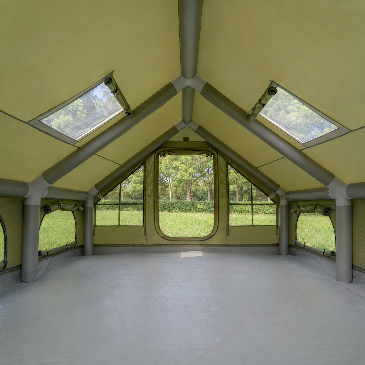 4.0m² Single Door 3-Window Canopy Pole Tent IT038 product detail