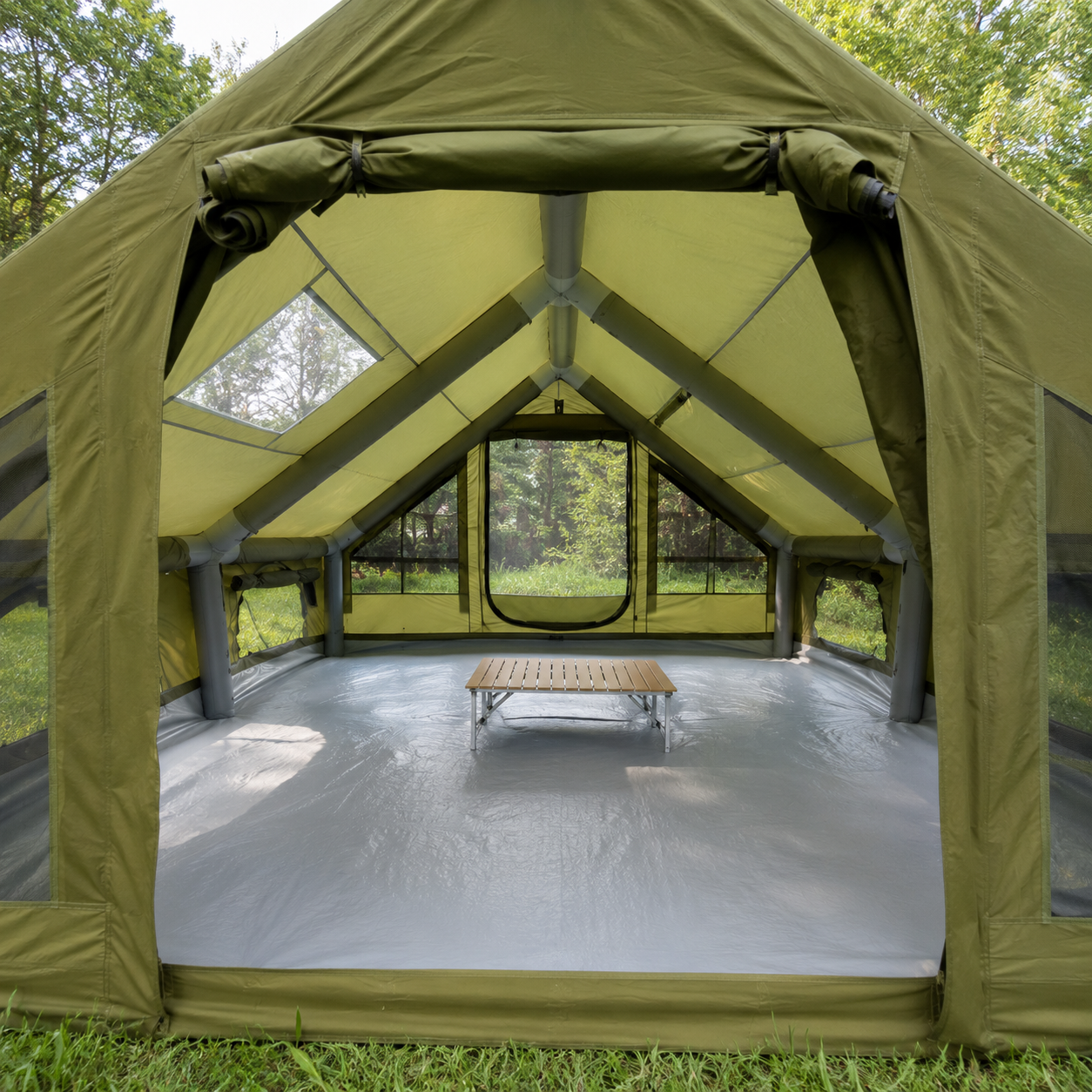 4.0m² Single Door 3-Window Canopy Pole Tent IT038 product detail